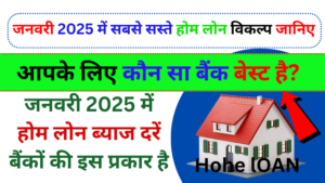 जनवरी 2025 में सबसे सस्ते होम लोन विकल्प जानिए आपके लिए कौन सा बैंक बेस्ट है? - Home Loan Rate