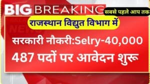 राजस्थान विद्युत विभाग में सरकारी नौकरी: 487 पदों पर आवेदन शुरू | Rajasthan Electricity Department 487 Recruitment